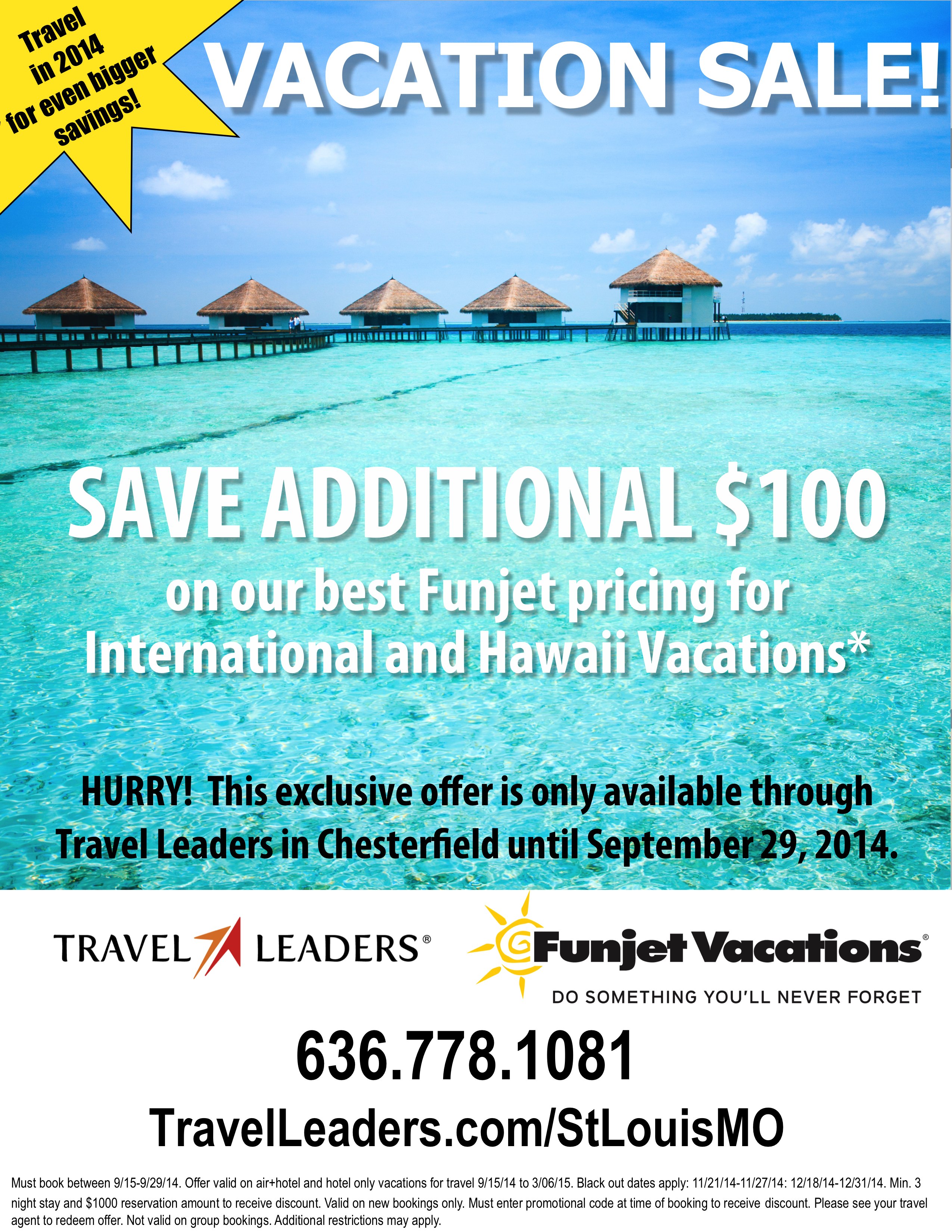 Save Extra 100 On Your Next Funjet Vacation  RSVP 